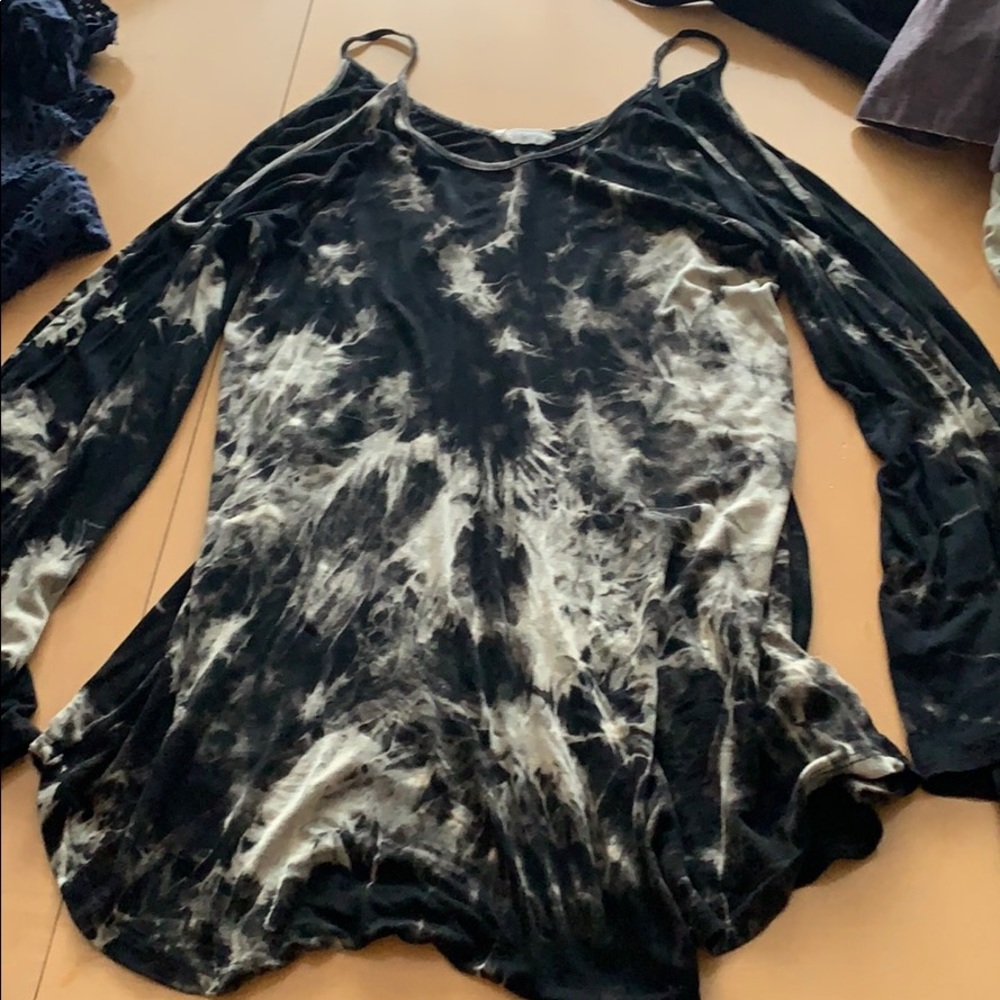 Black and white tye-dye dress!